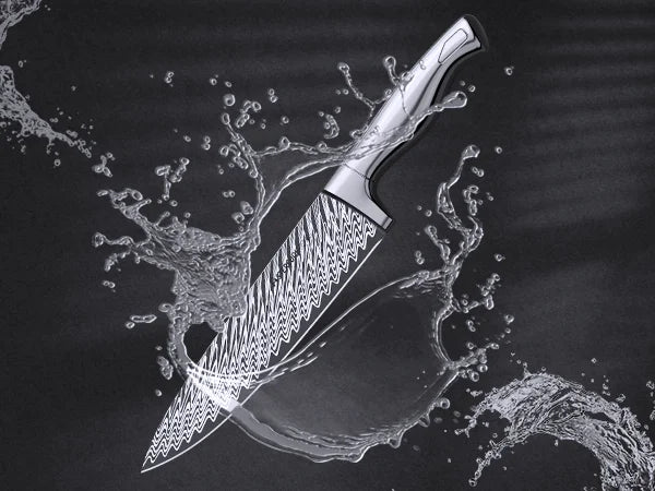 21-Piece Full Tang Knife Set - Silver