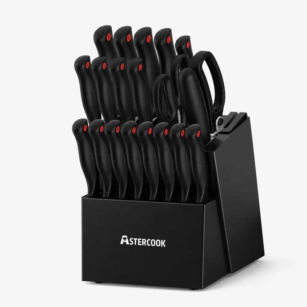 21-piece kitchen knife set
