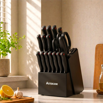 21-piece kitchen knife set