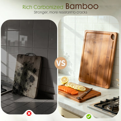 4-Piece Bamboo Cutting Board Set
