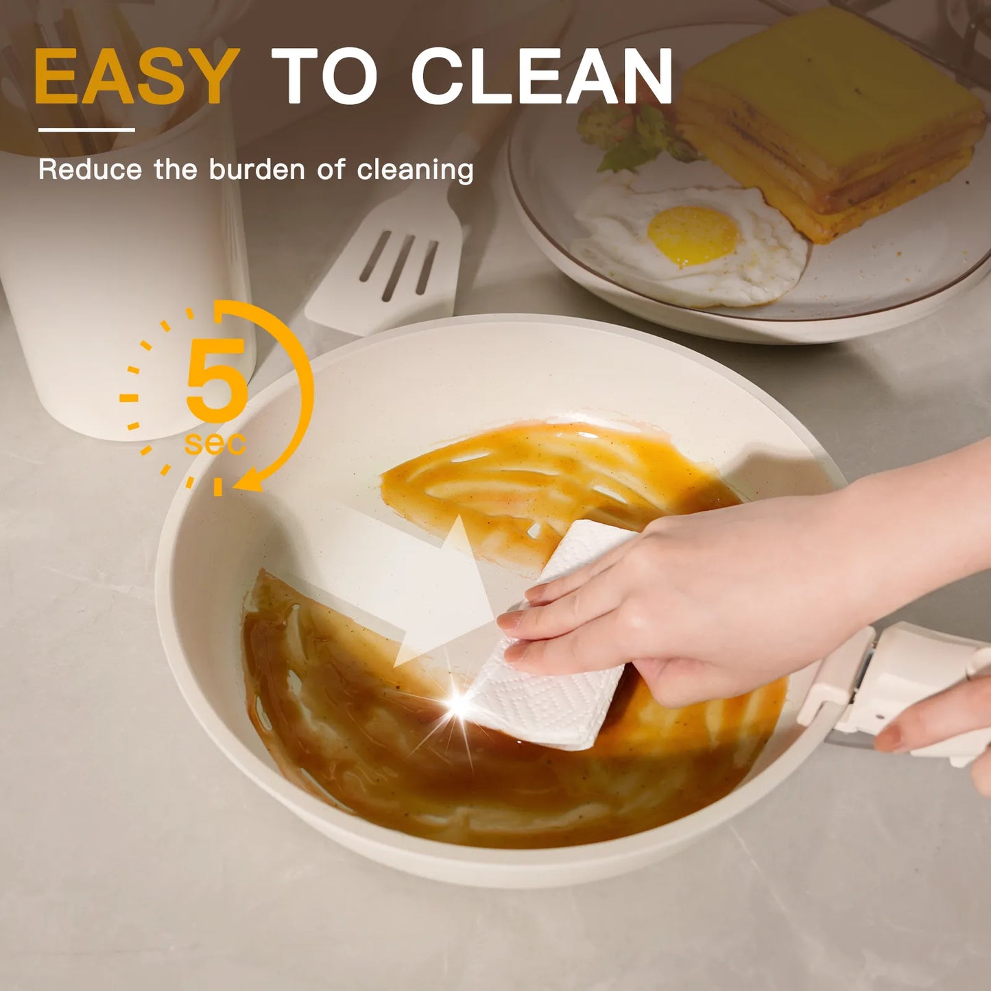 21-Piece Detachable Cookware Set