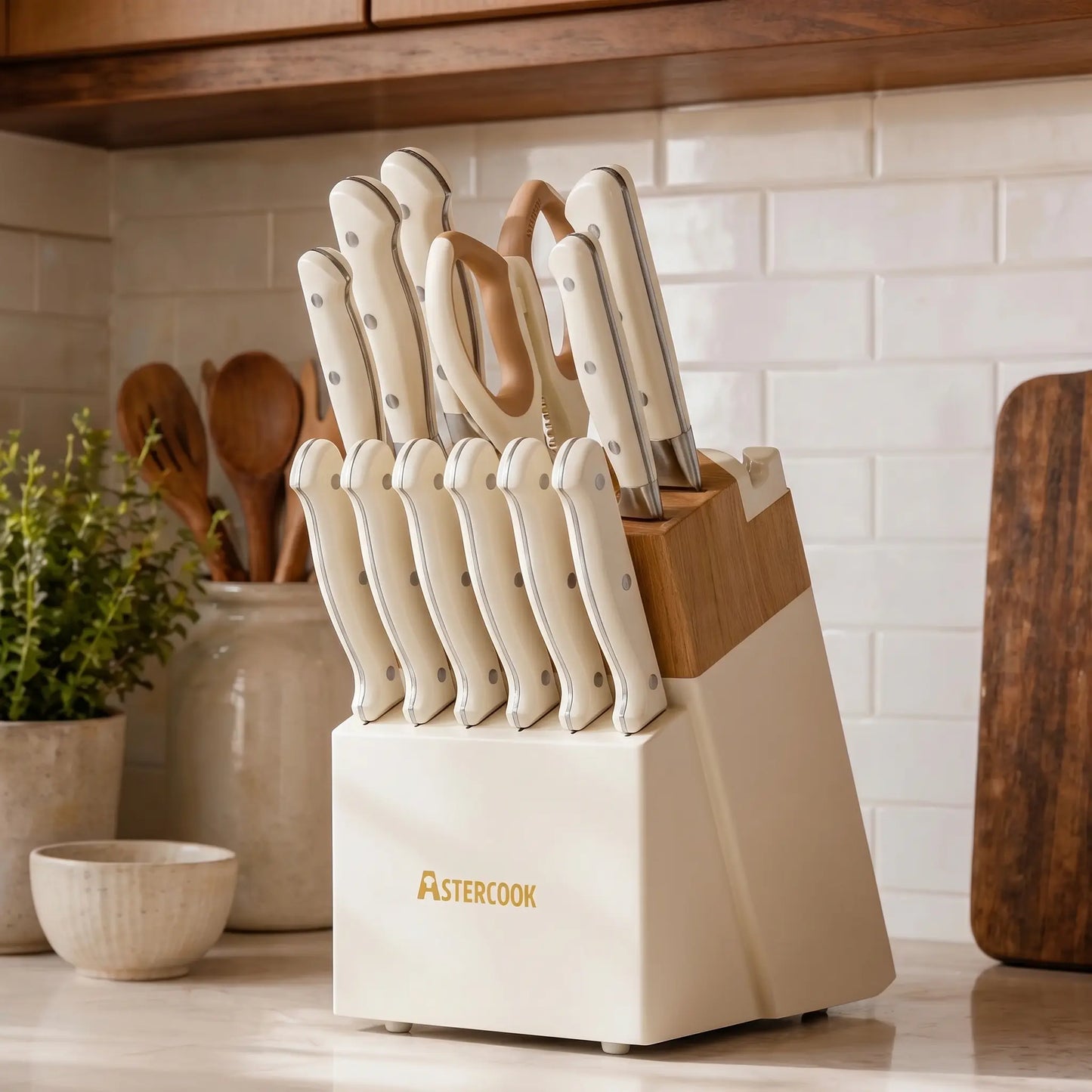 Astercook-14-piece-knife-set-with-sharpener-block