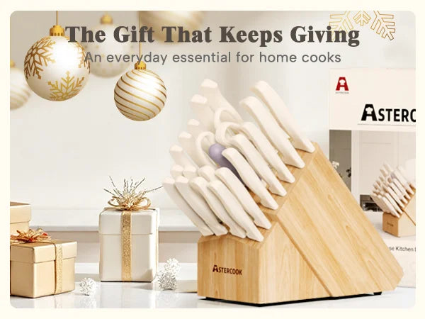 22-Piece Ultra-Sharp High Carbon Stainless Steel Knives