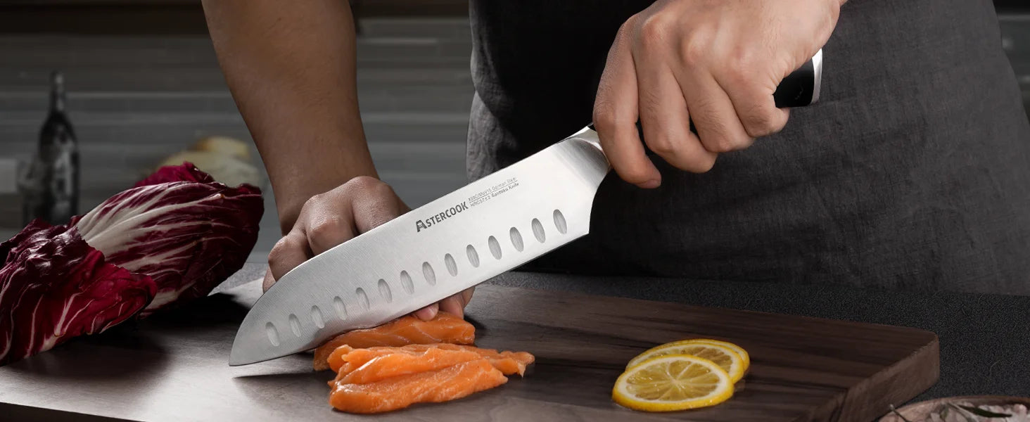 15 Pcs German Stainless Steel Knives Sharp Blade Dishwasher Safe