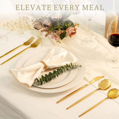 Astercook Silverware Set Food-Grade Stainless Steel-Gold