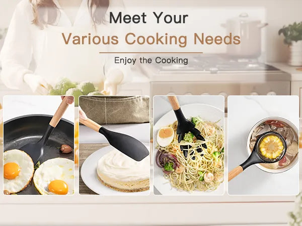 39-Piece Silicone Utensil Collection-Black