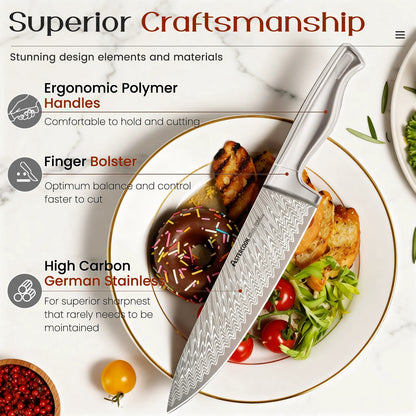 15-Piece Full Tang Knife Set