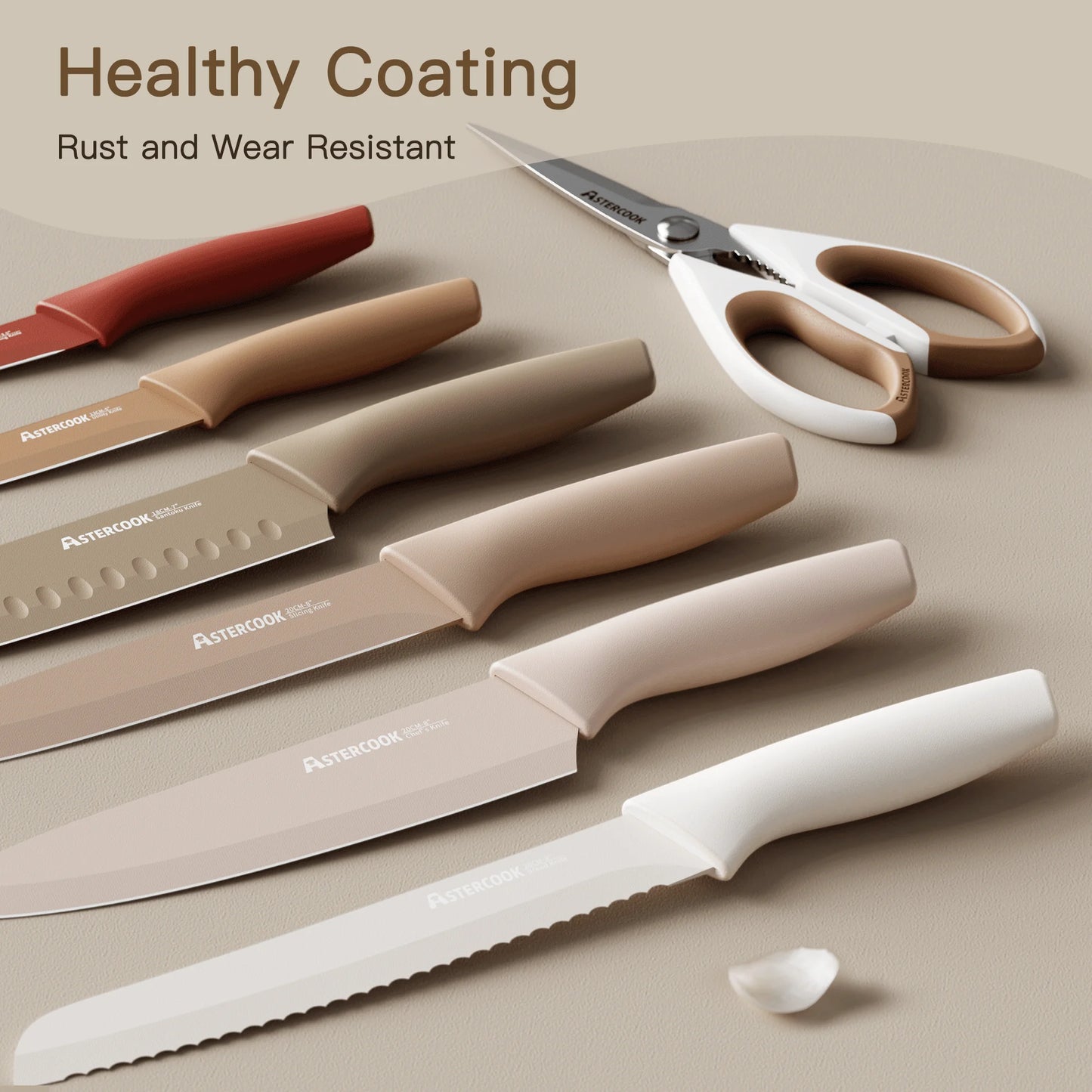 7 Pieces Stainless Steel Chef Knife Sets