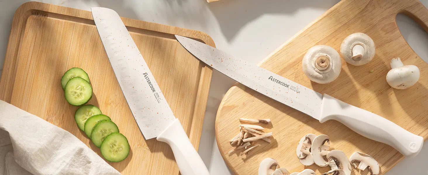 15 Pieces Kitchen Knife Sets with Anti-Rust Coating