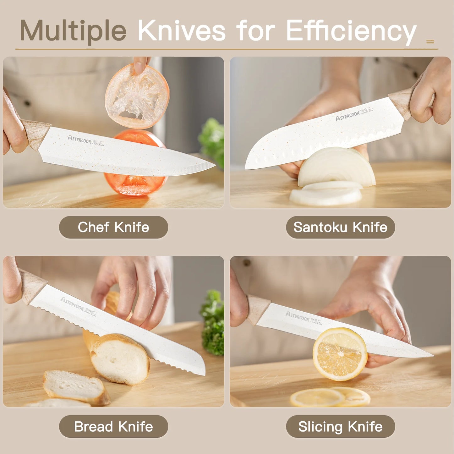 7-Piece Coated Knife Set