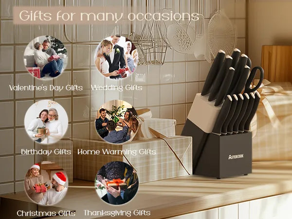 Professional 15-Pc German Steel Set -Black