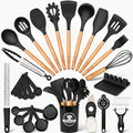 39-Piece Silicone Utensil Collection-Black