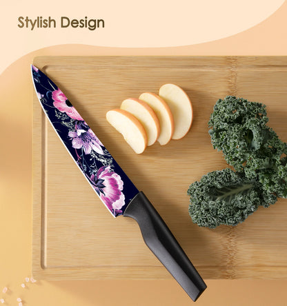 6-Piece Flower Kitchen Knife Set