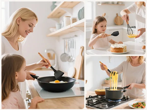 39-Piece Silicone Utensil Collection-Black