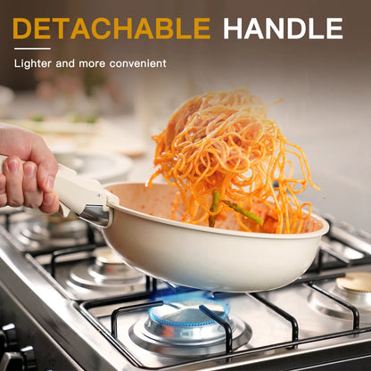 21-Piece Detachable Cookware Set
