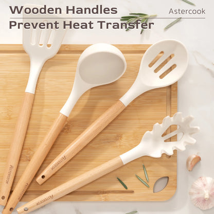 39-Piece Silicone Utensil Collection-White