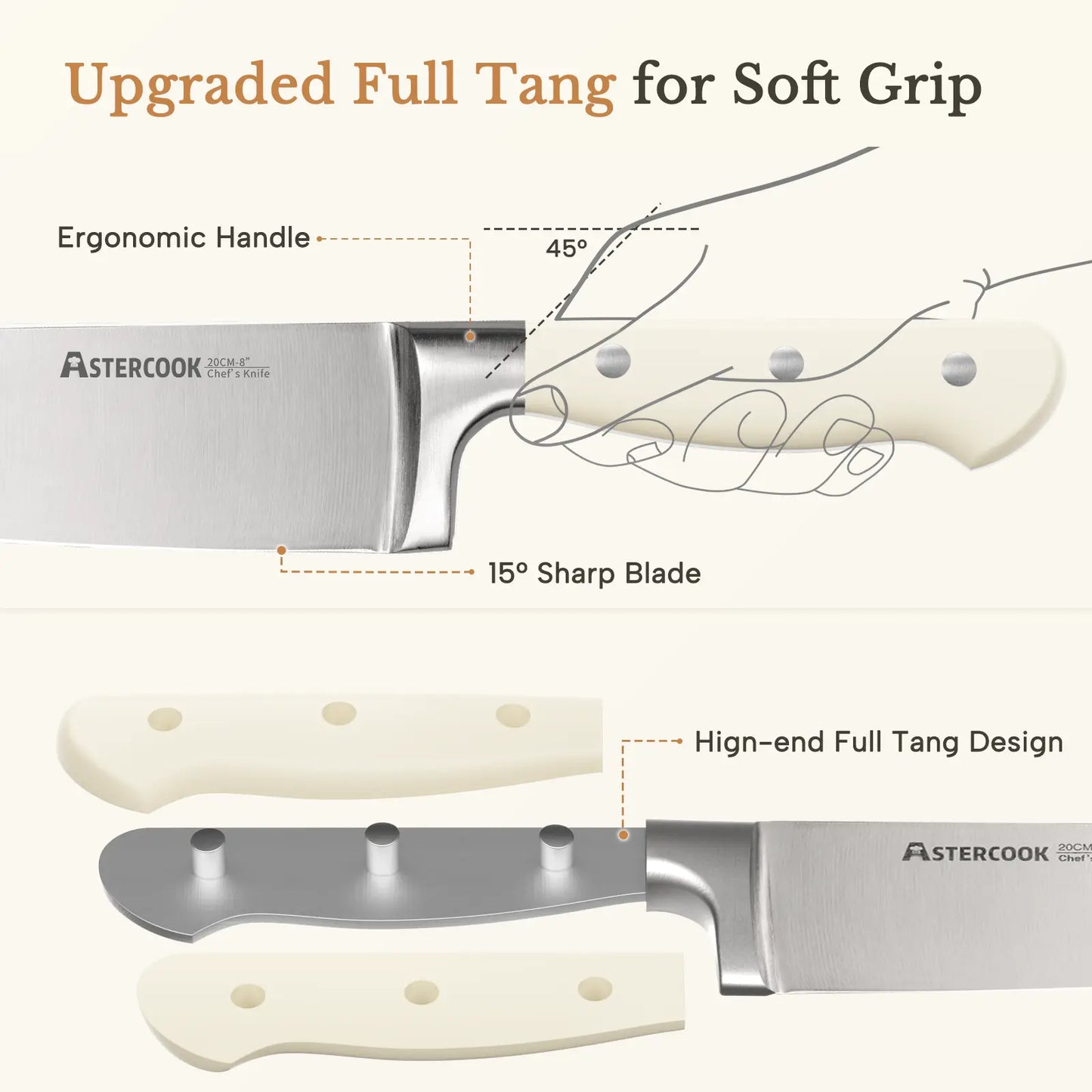 14-Piece Full Tang Knife Set