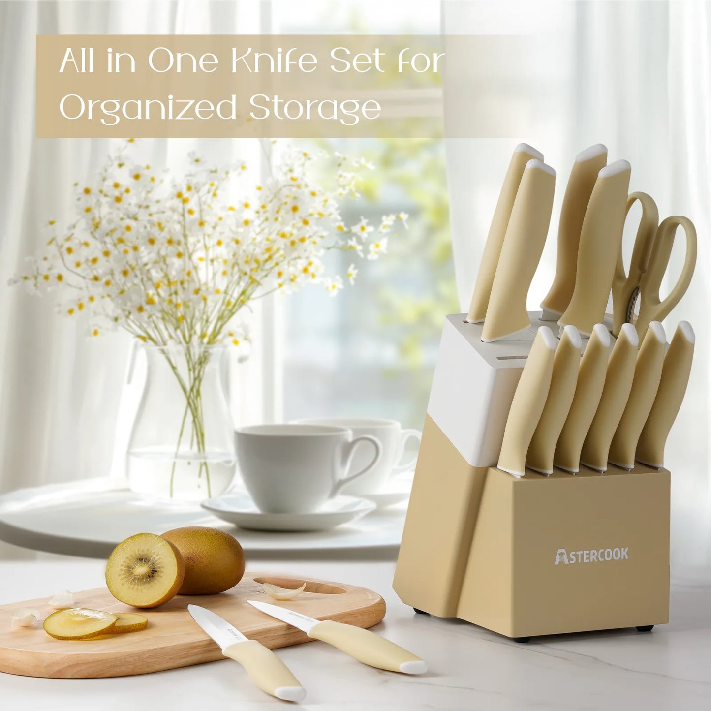 Professional 15-Pc German Steel Set -Yellow