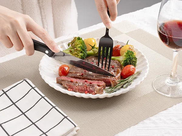 Astercook Silverware Set Food-Grade Stainless Steel-Blcak