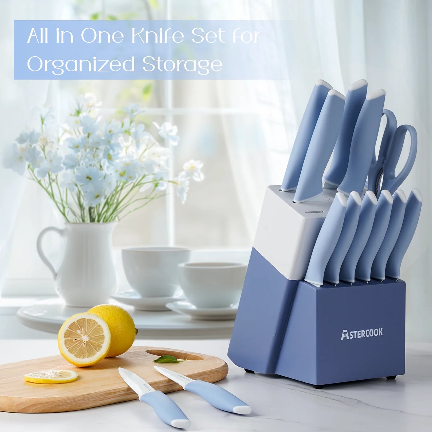 Professional 15-Pc German Steel Set - Blue