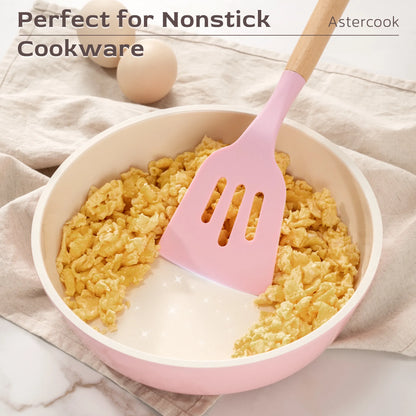 39-Piece Silicone Utensil Collection-Pink