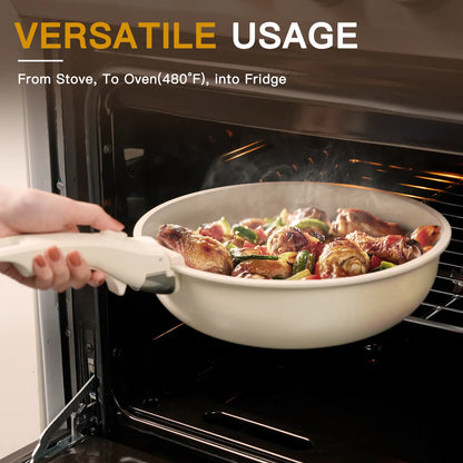 21-Piece Detachable Cookware Set