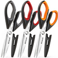 Astercook Heavy-Duty Kitchen Shears-Black(3-Pack)