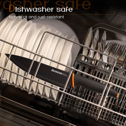 15 Pcs Kitchen Knife Set with Built-in Sharpener