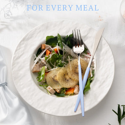Astercook Silverware Set Food-Grade Stainless Steel-Blue