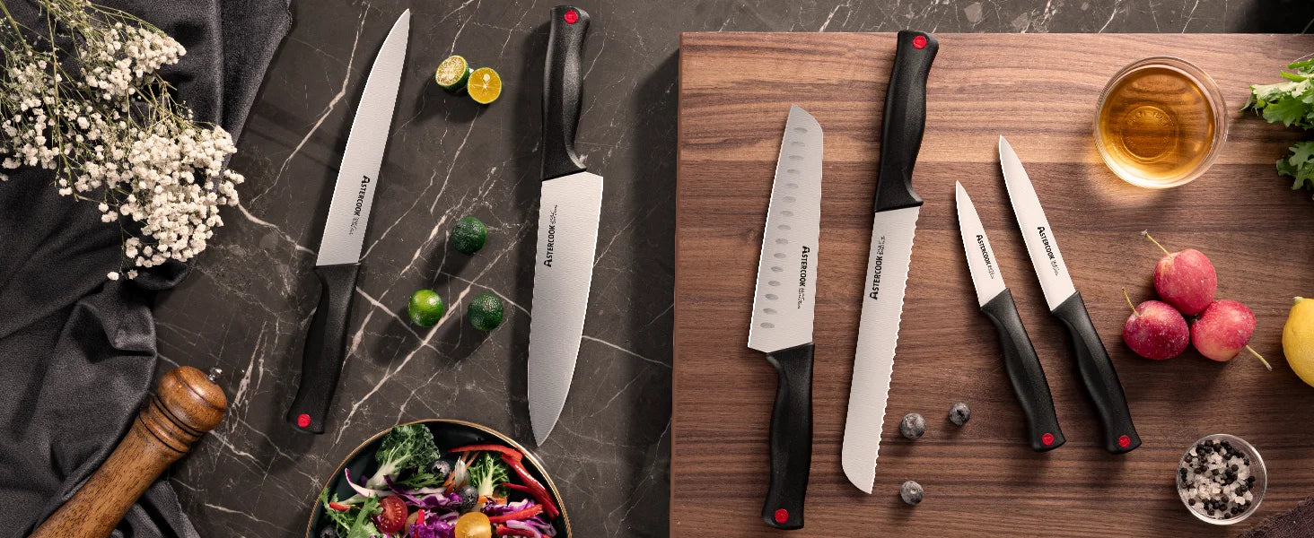 15-Piece Knife Block Set - Black