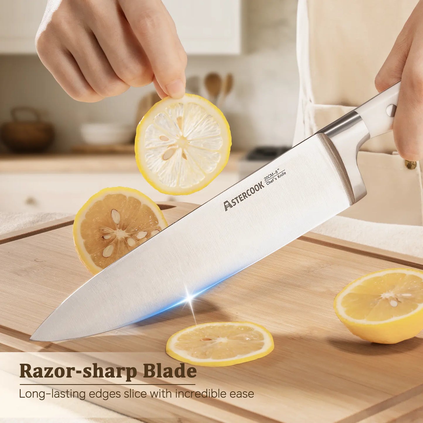 12 Pcs Ultra-Sharp High Carbon Stainless Steel Knife Block Set