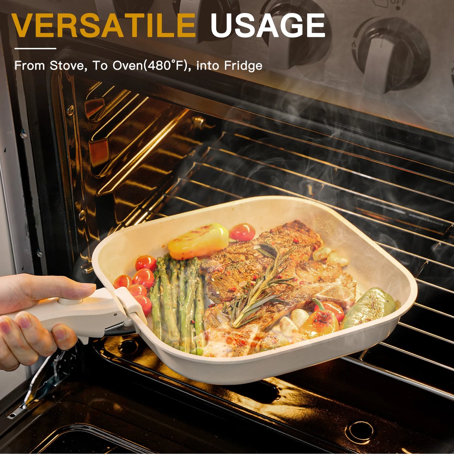 23-Pc Detachable Handle Cookware Set