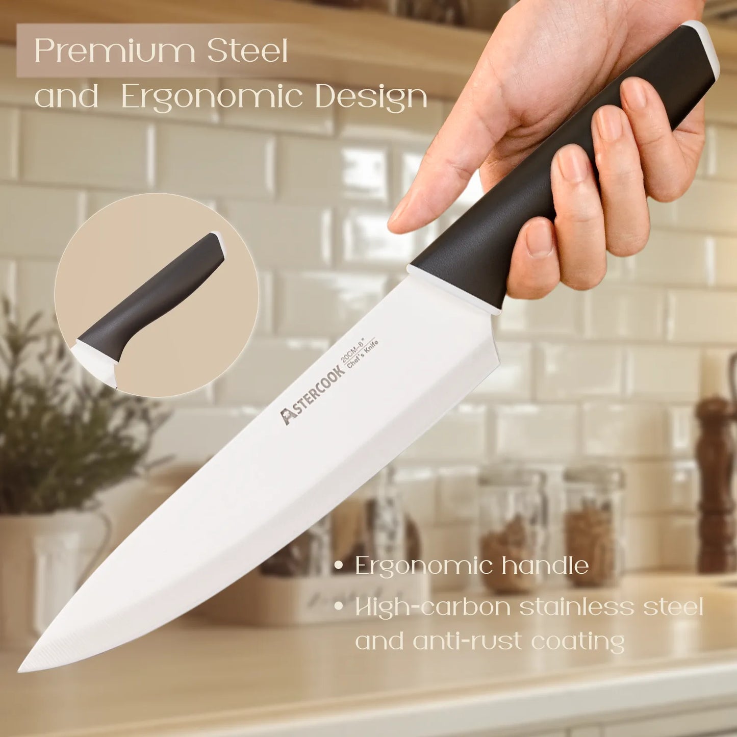 Professional 15-Pc German Steel Set -Black