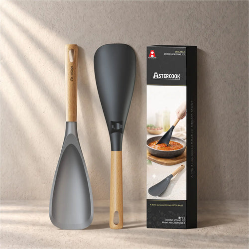 2-Piece Silicone Spatula Spoon Set