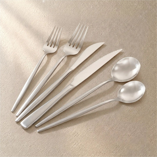 Astercook Silverware Set Food-Grade Stainless Steel-Silver