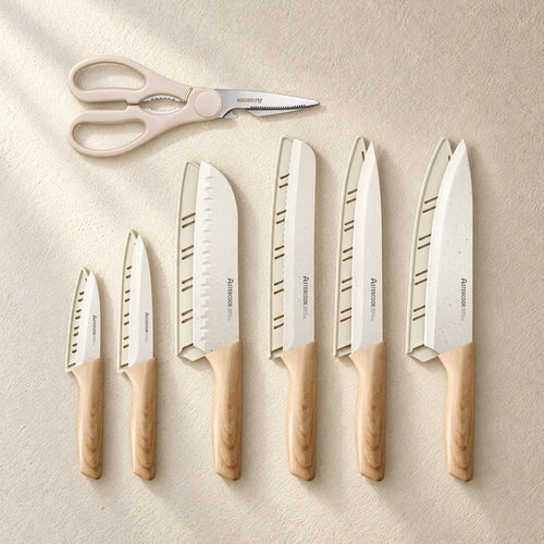 13 Pieces Kitchen Knives Set with Ceramic Coating