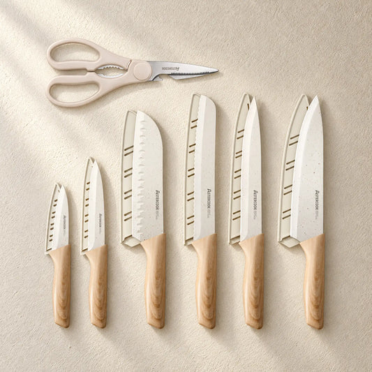 13 Pieces Kitchen Knives Set with Ceramic Coating