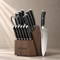 Professional 15-Piece Ergonomic Nylon Handle Knife Set