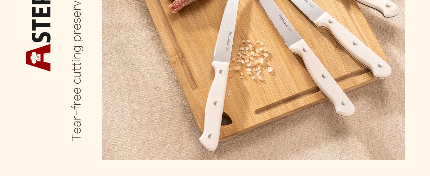 12 Pcs Ultra-Sharp High Carbon Stainless Steel Knife Block Set