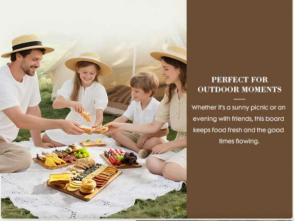4-Piece Bamboo Cutting Board Set