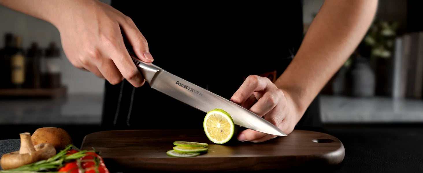 15-Piece Full Tang Knife Set - Silver