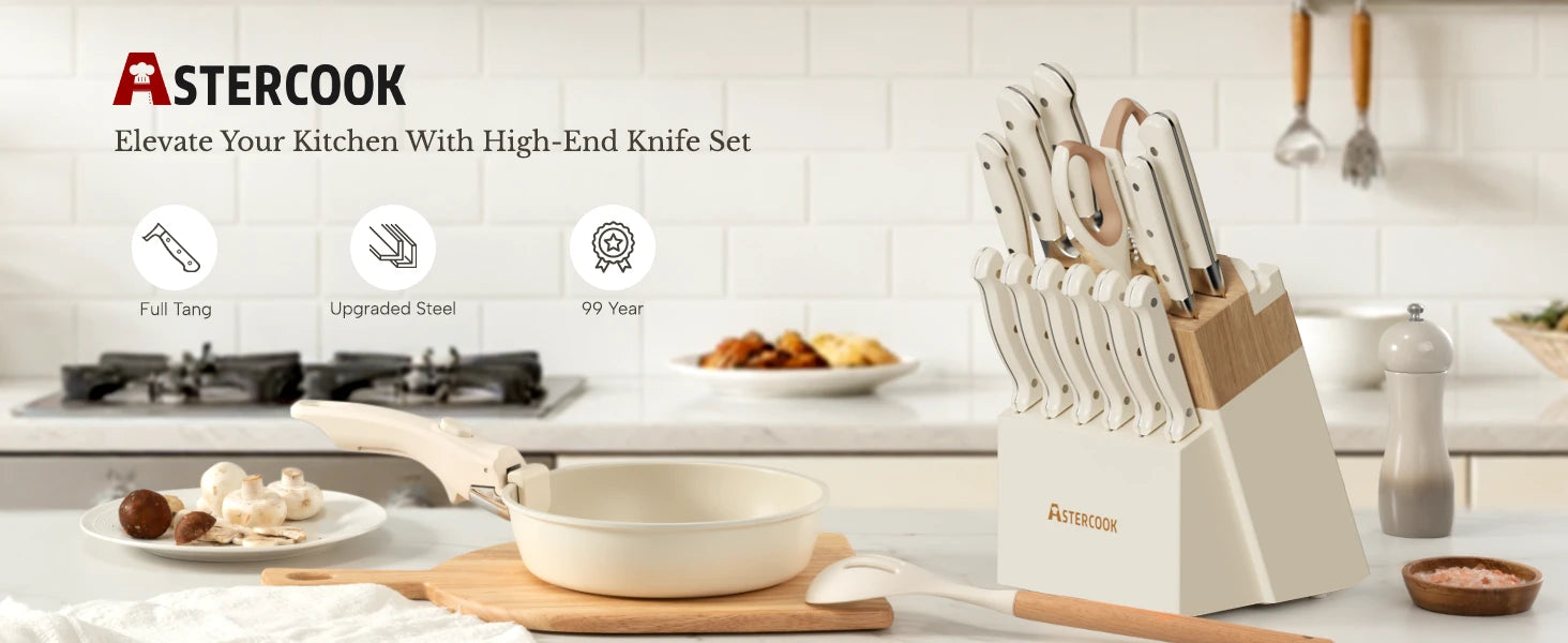 14-Piece Full Tang Knife Set