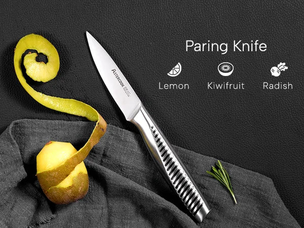 15-Piece Full Tang Knife Set - Silver