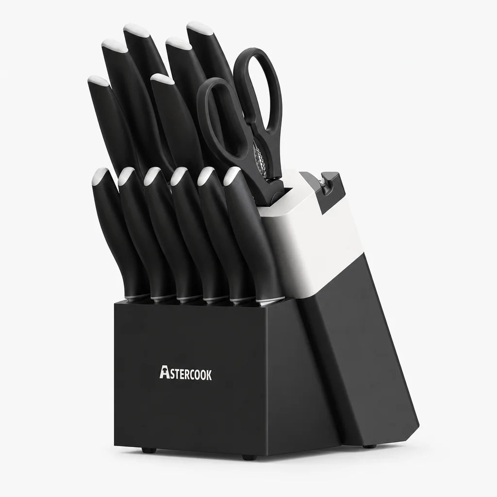 Professional 15-Pc German Steel Set -Black