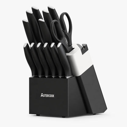 Professional 15-Pc German Steel Set -Black