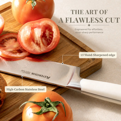 6-Pc Retro Cream Knife Set