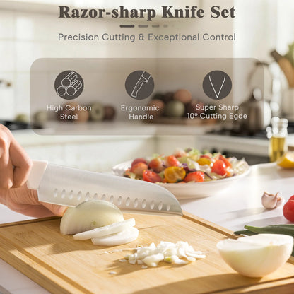 22-Piece Ultra-Sharp High Carbon Stainless Steel Knives