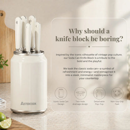 6-Pc Retro Cream Knife Set